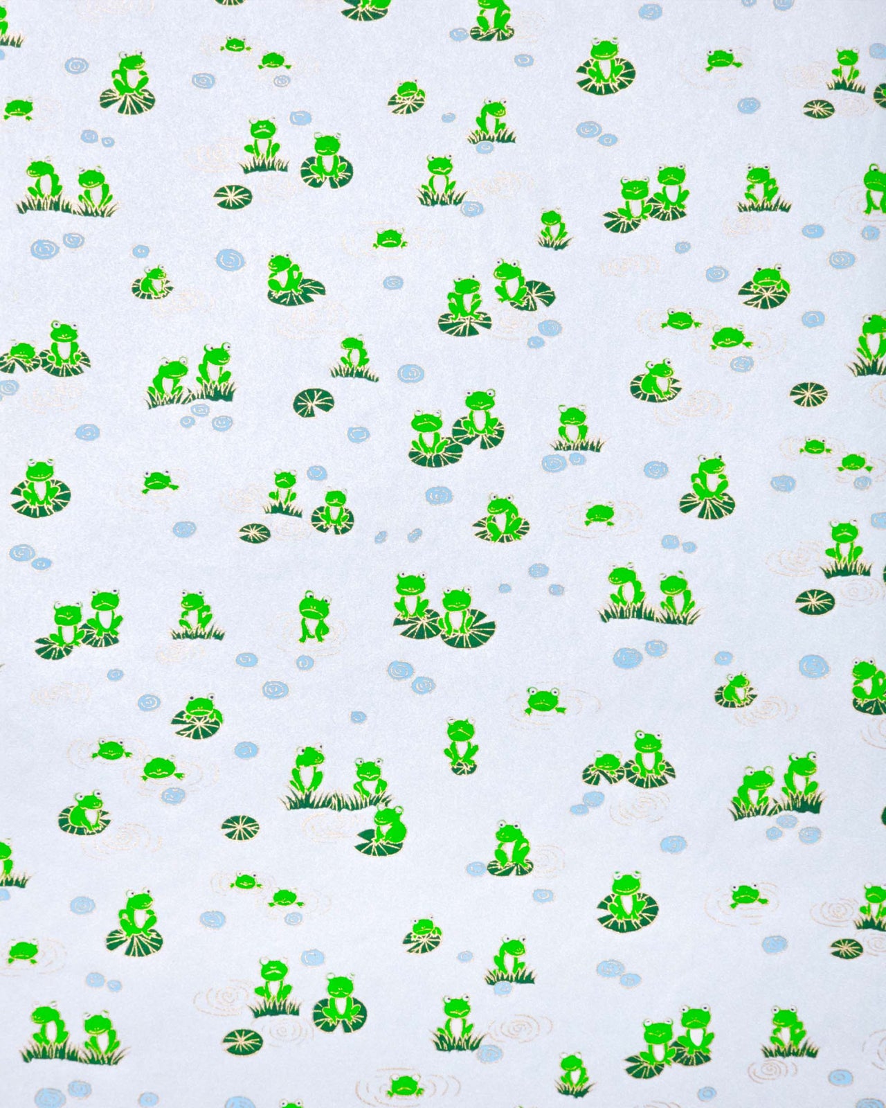 0290 Frogs on Pearlescent Blue
