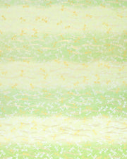 Japanese chiyogami paper featuring yellow and white dragonflies on a pearlescent green background with metallic gold accents.