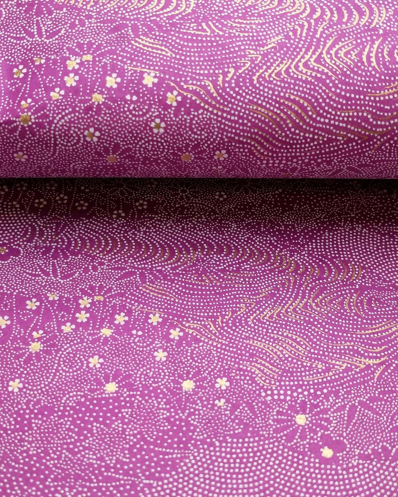 0264 Purple Dotted Floral Garden