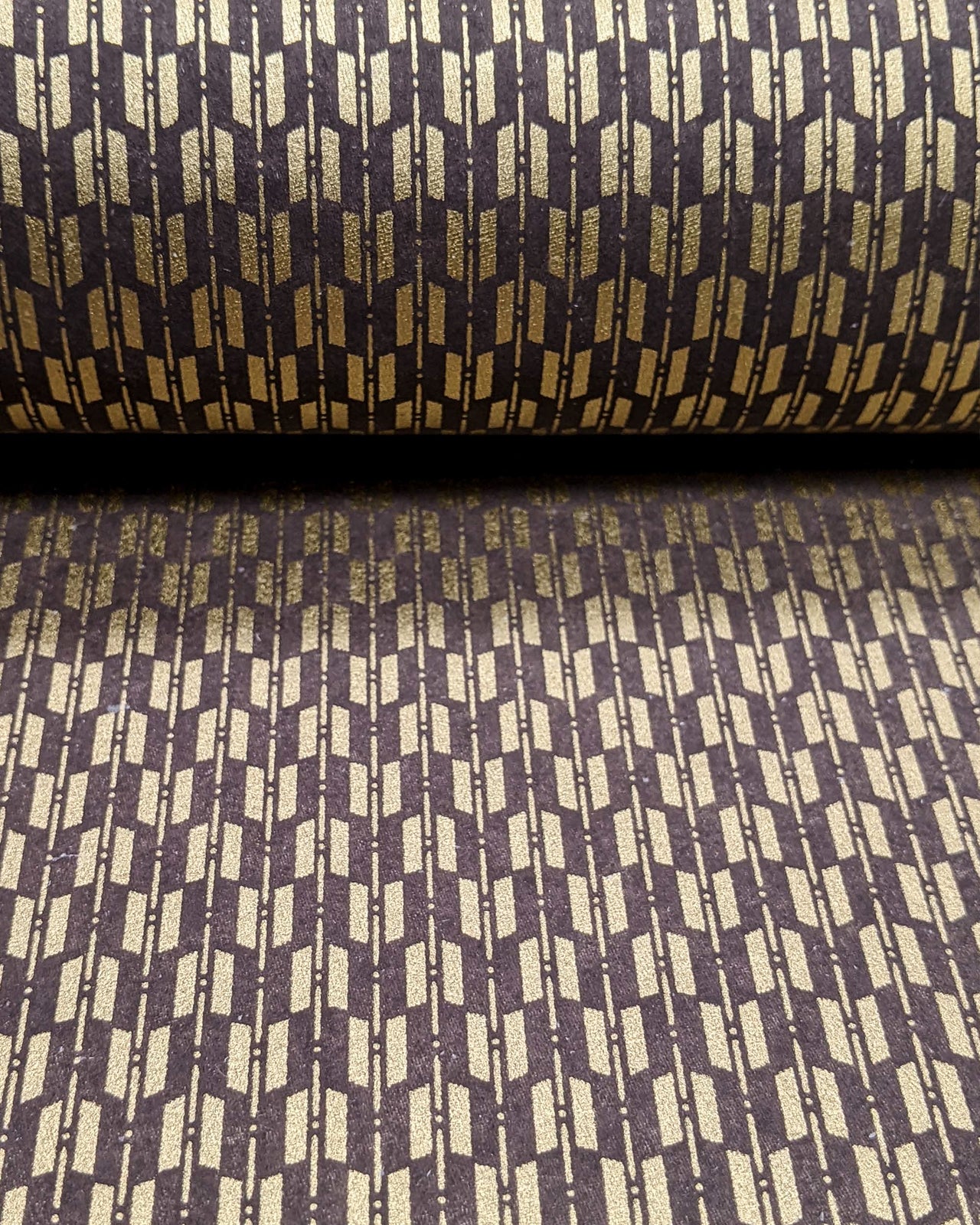 0426 Gold Yagasuri on Gray