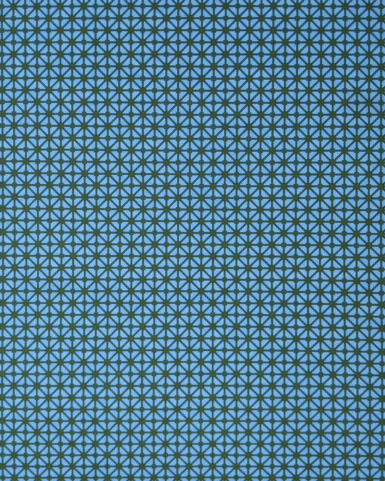 0575 Blue Geometric Grid