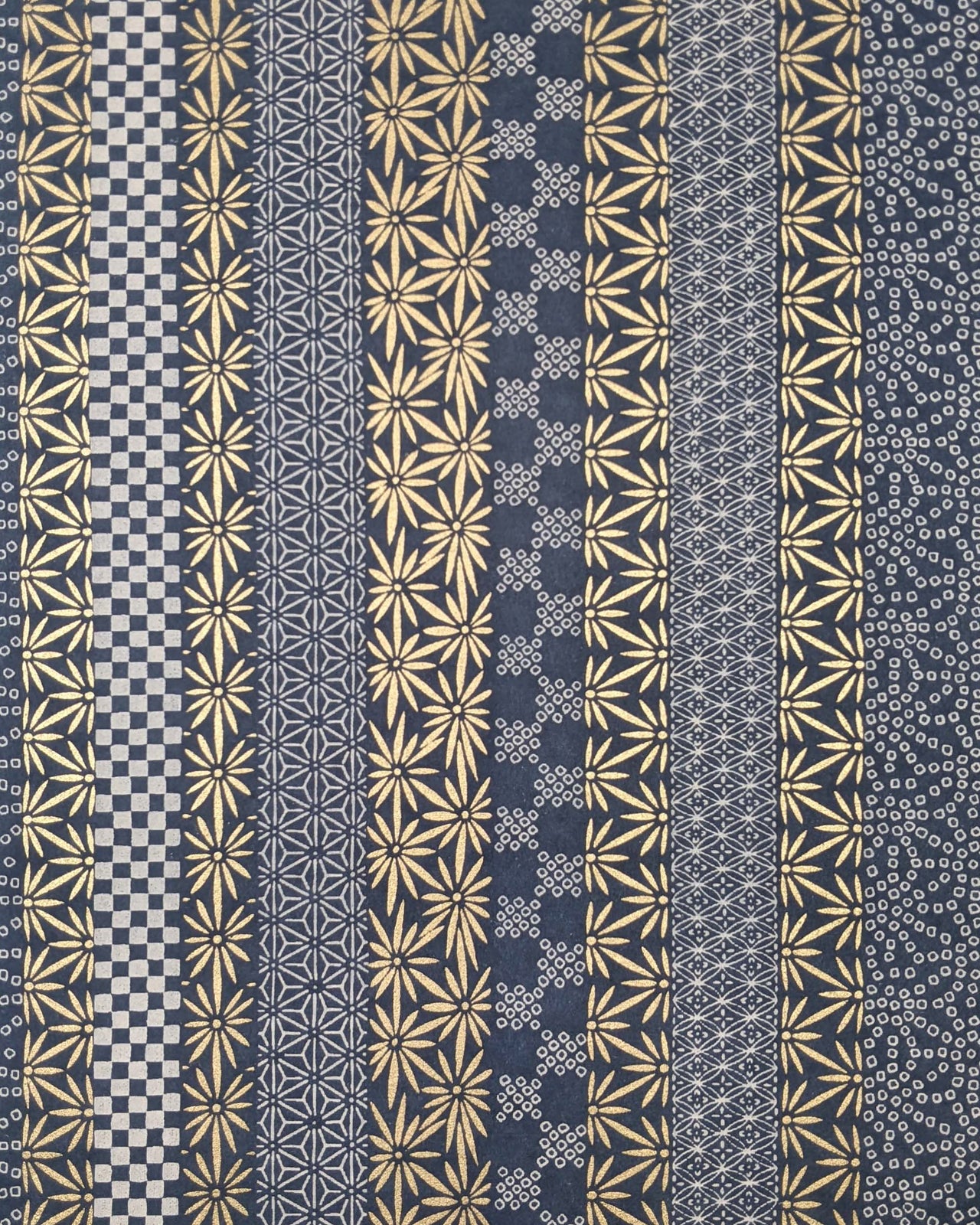 0981 Blue & Gold Stripes