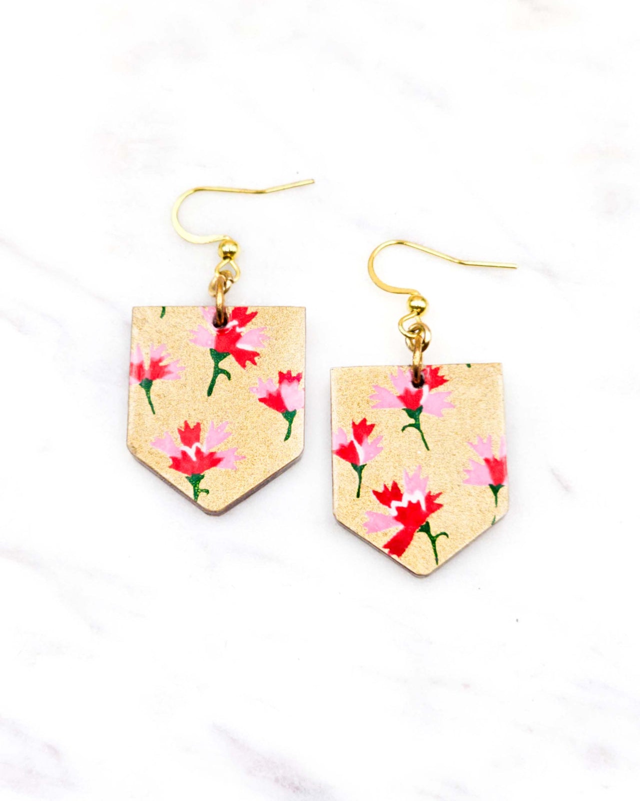 (S) Shield Earrings