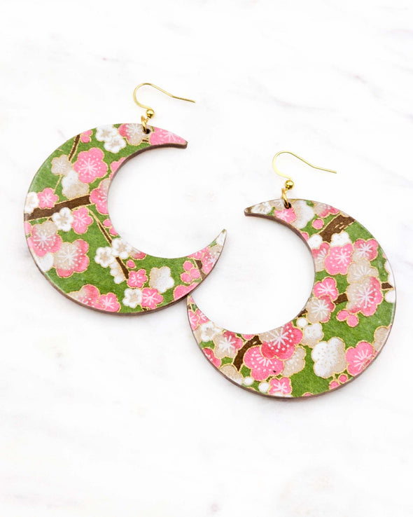 (XL) Crescent Moon Earrings