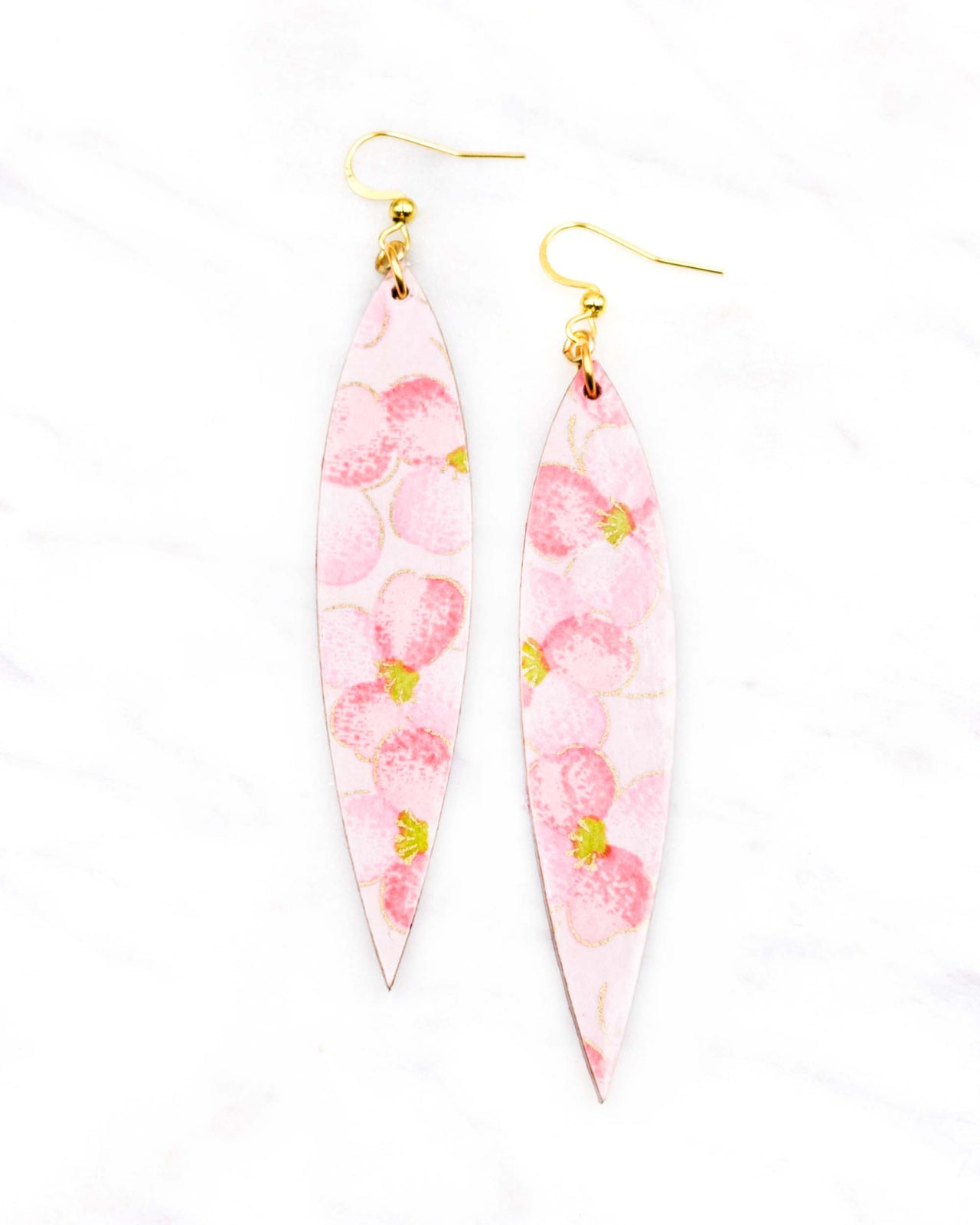 (M) Long Pointed Fin Earrings