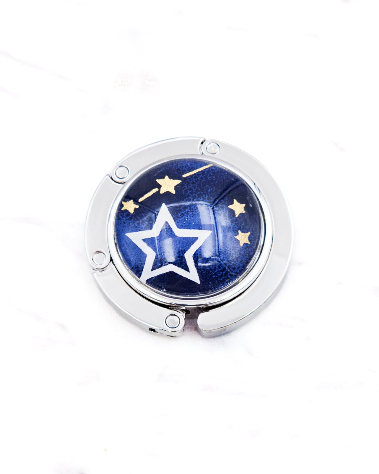 Tabletop Bag Hanger - Stars & Constellations on Blue