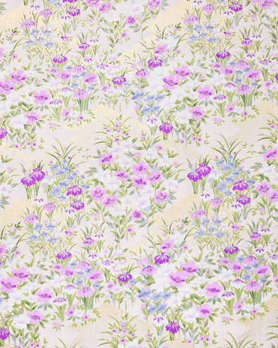 0236 Purple Irises on Cream