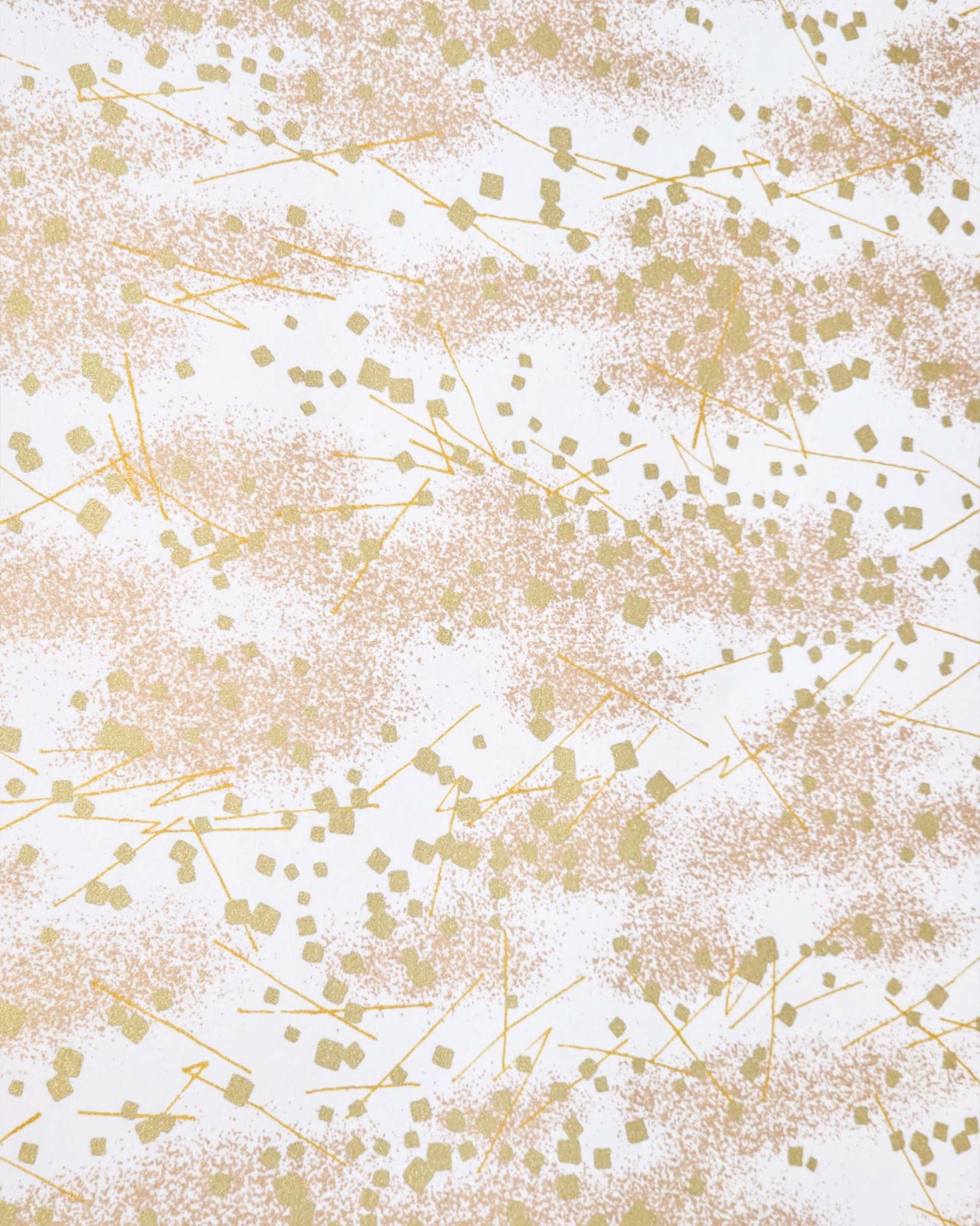 0269 Gold Abstract Design on White