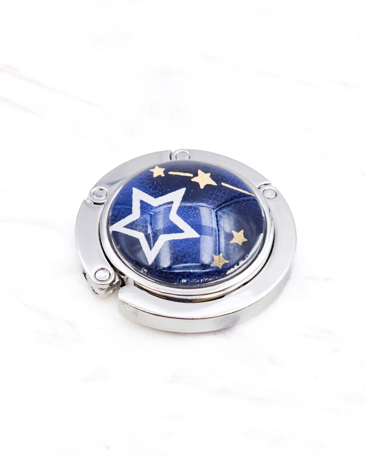 Tabletop Bag Hanger - Stars & Constellations on Blue