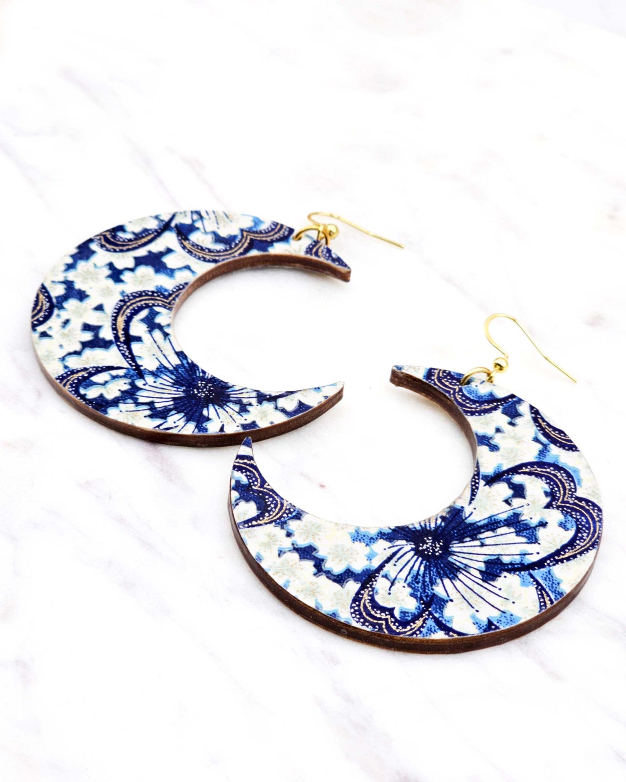 (XL) Crescent Moon Earrings