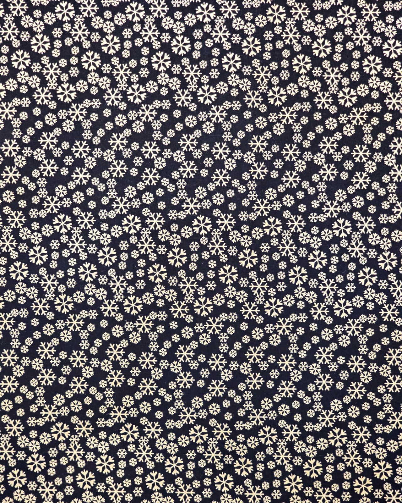 0301 Gold Snowflakes on Black
