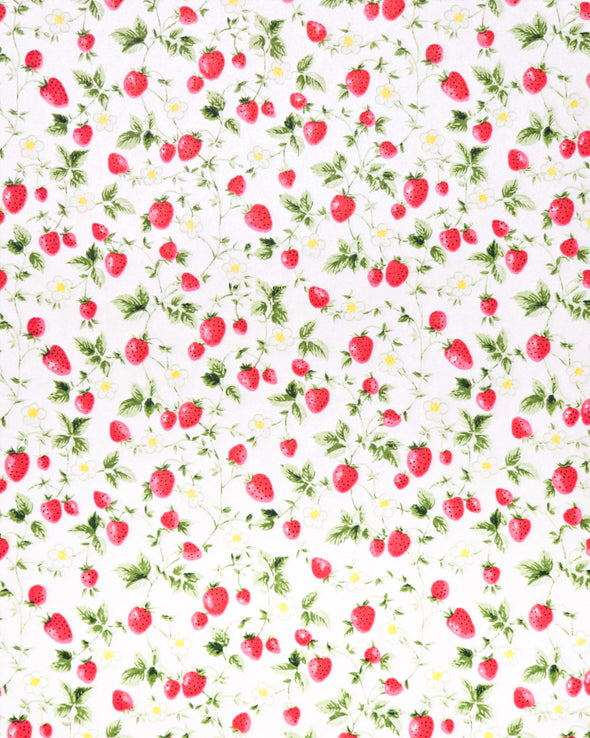 0425 Strawberries on Pearlescent White