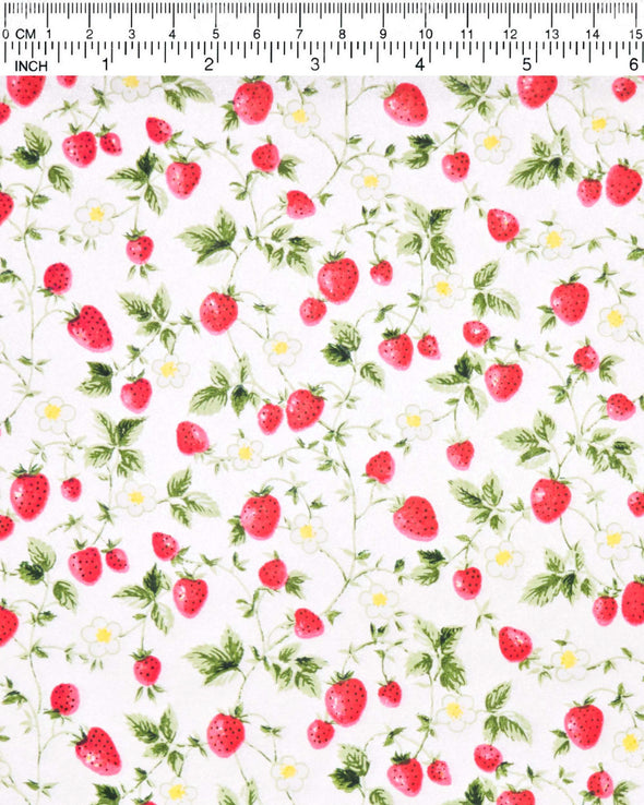 0425 Strawberries on Pearlescent White