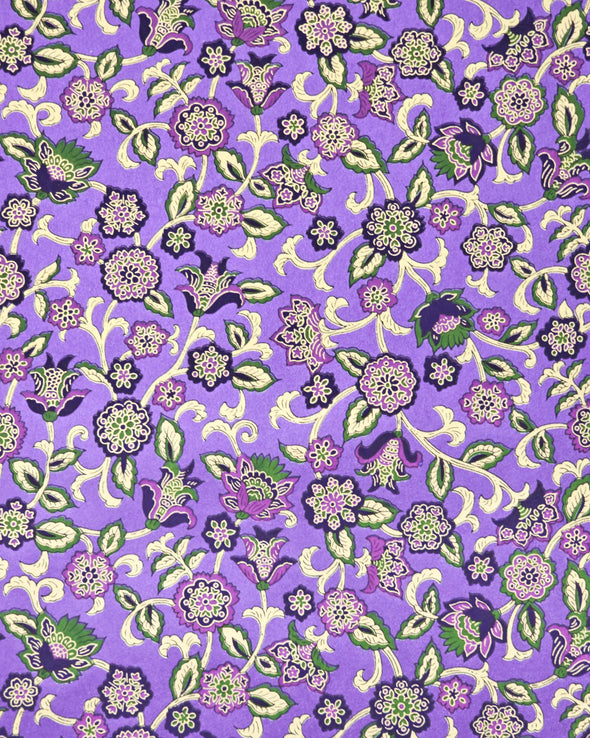 0439 Sarasa Flowers on Pearlescent Purple