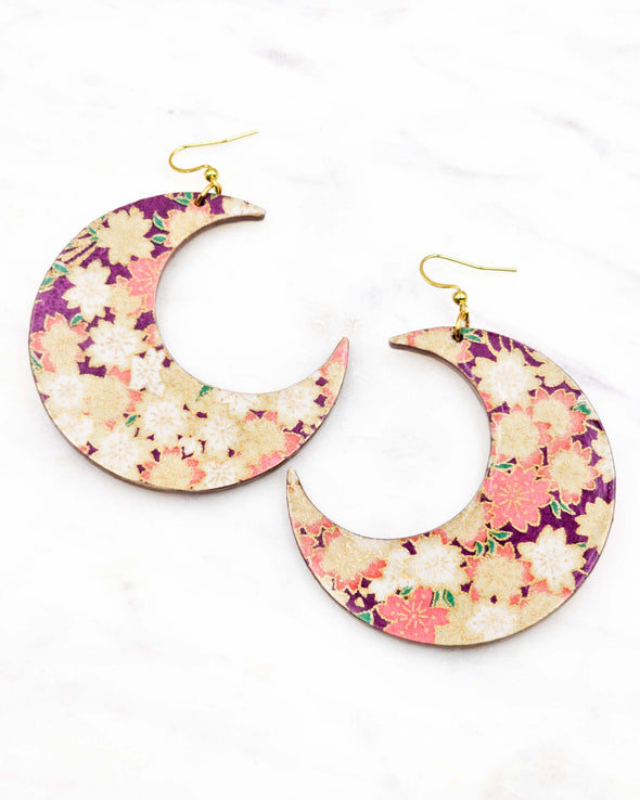 (XL) Crescent Moon Earrings