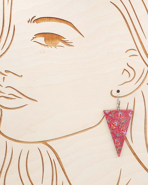 (L) Long Reversed Triangle Earrings