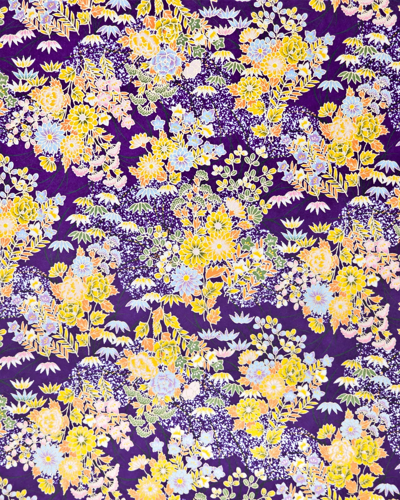 0547 Spring Flowers on Dark Blue