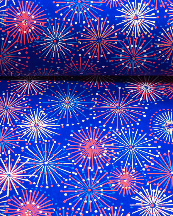 0597 Fireworks on Blue