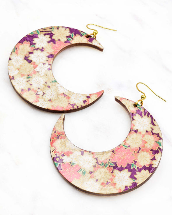 (XL) Crescent Moon Earrings