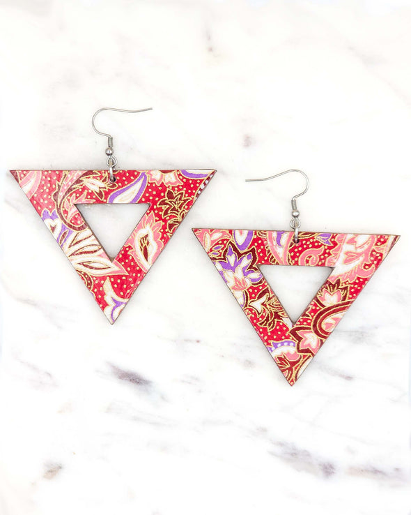 (XL) Hollow Triangle Earrings