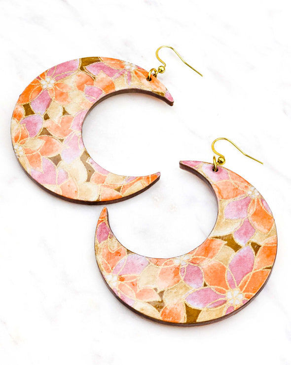 (XL) Crescent Moon Earrings