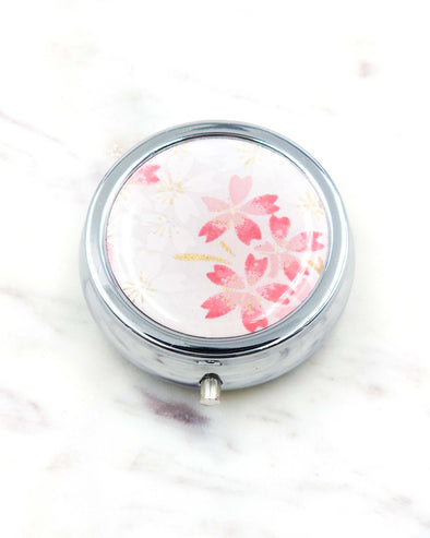 Light Pink Cherry Blossoms Pill Box