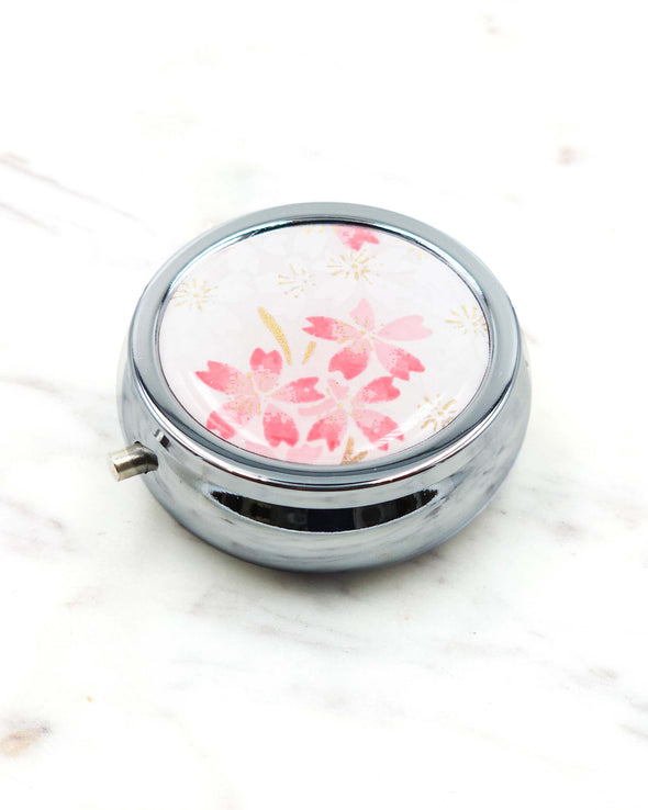 Light Pink Cherry Blossoms Pill Box