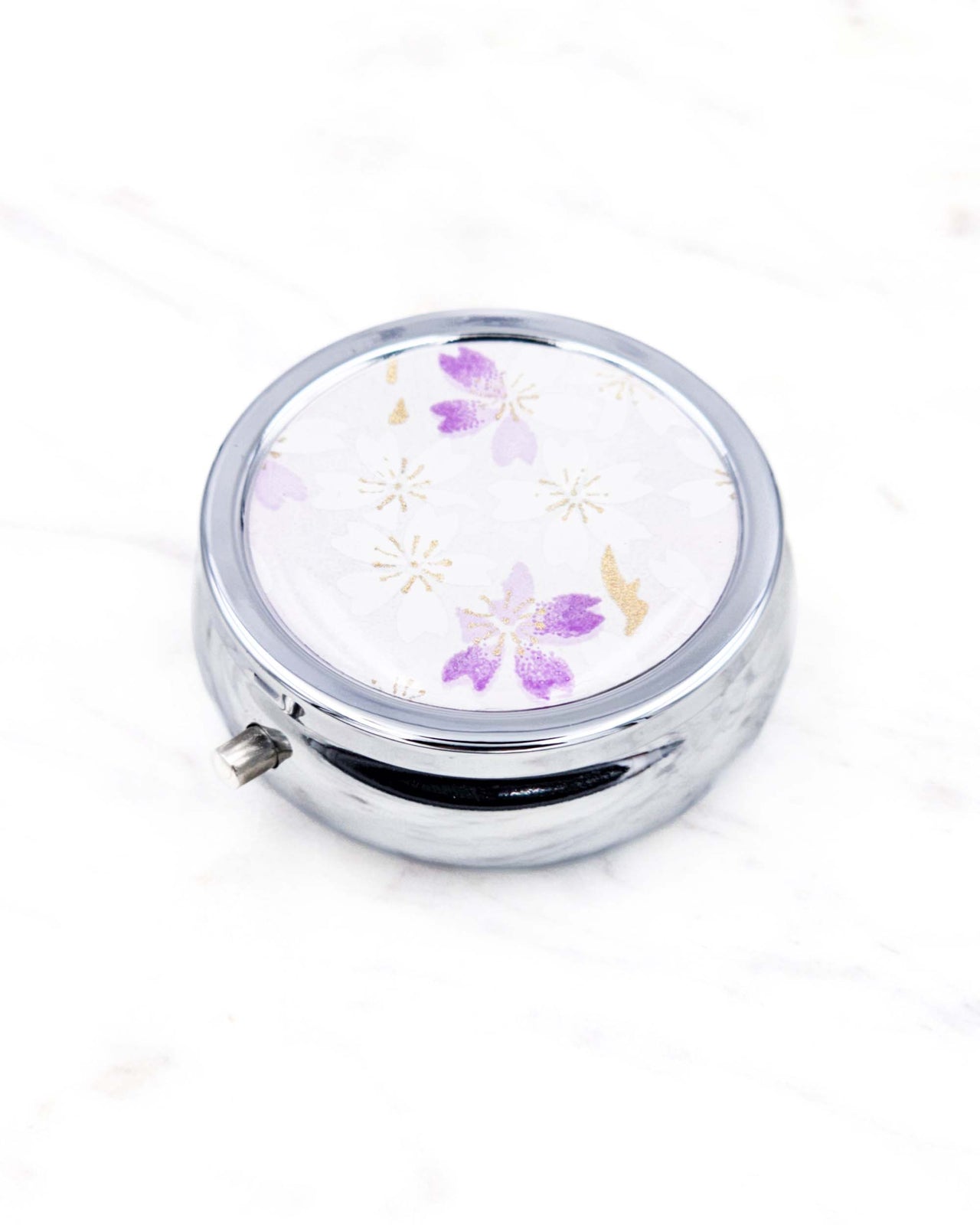 Pill Box - Light Purple Cherry Blossoms