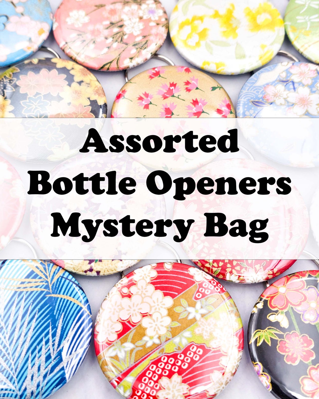 An assortment of magnetic bottle openers.