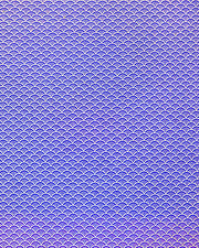 Japanese chiyogami paper featuring a small traditional blue and metallic gold seigaiha (wave crests) pattern.