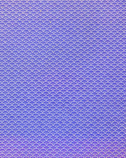 Japanese chiyogami paper featuring a small metallic gold seigaiha wave crest design on a blue background.