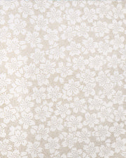 Japanese chiyogami paper featuring a metallic gold pointillistic cherry blossom design on a white background.