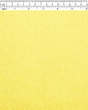 Japanese chiyogami paper featuring a metallic gold "same komon" (sharkskin) design on a bright yellow background.