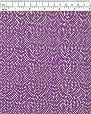 Japanese chiyogami paper featuring a metallic gold "same komon" (sharkskin) design on a dark purple background.