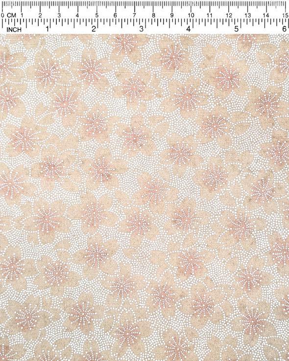 1013 Dotted Cherry Blossoms on Brown