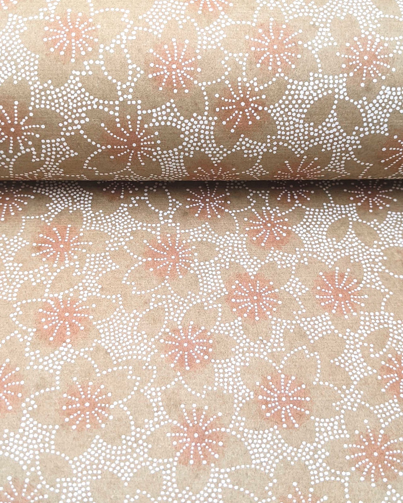 1013 Dotted Cherry Blossoms on Brown