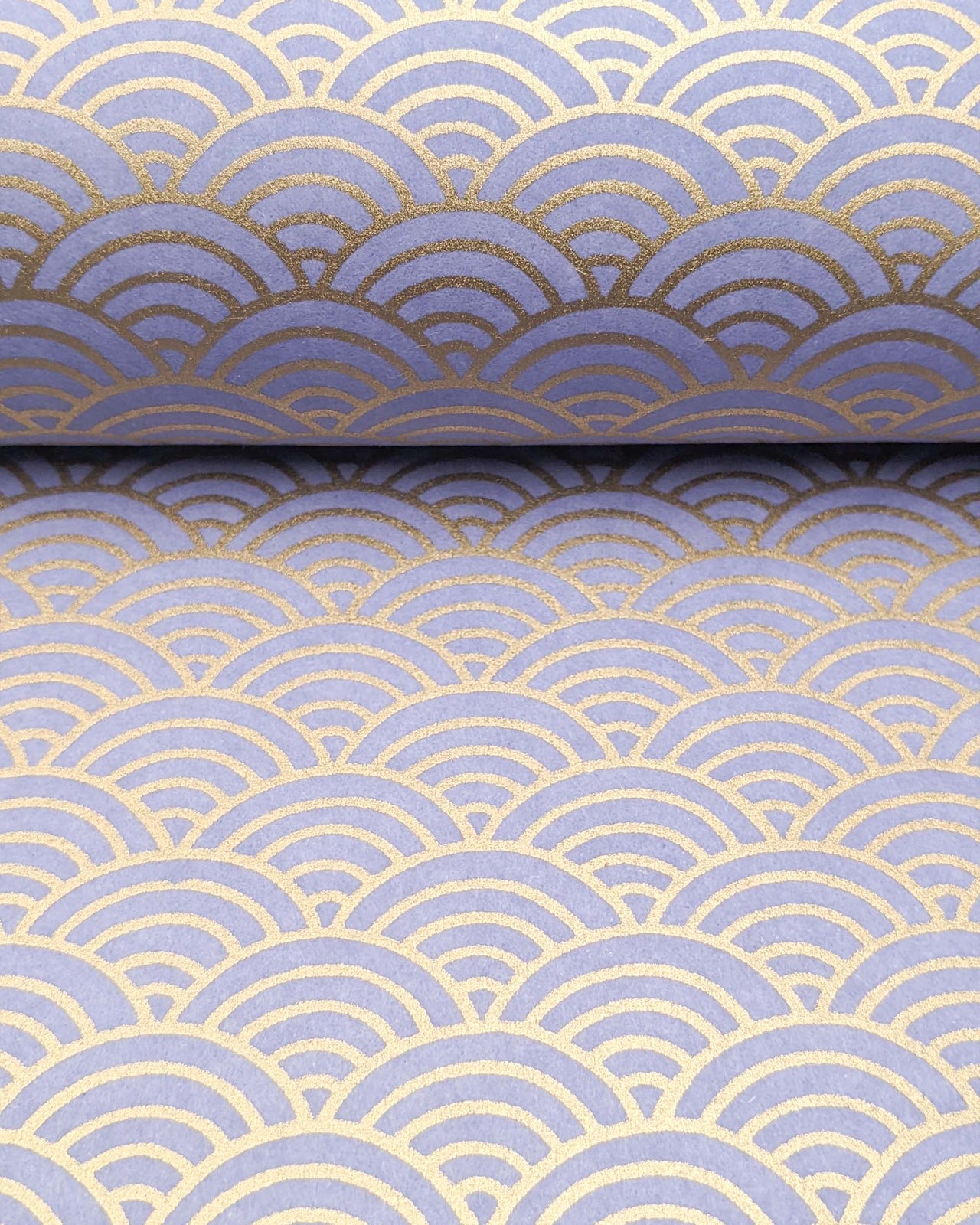 1027 Gold & Purple Seigaiha