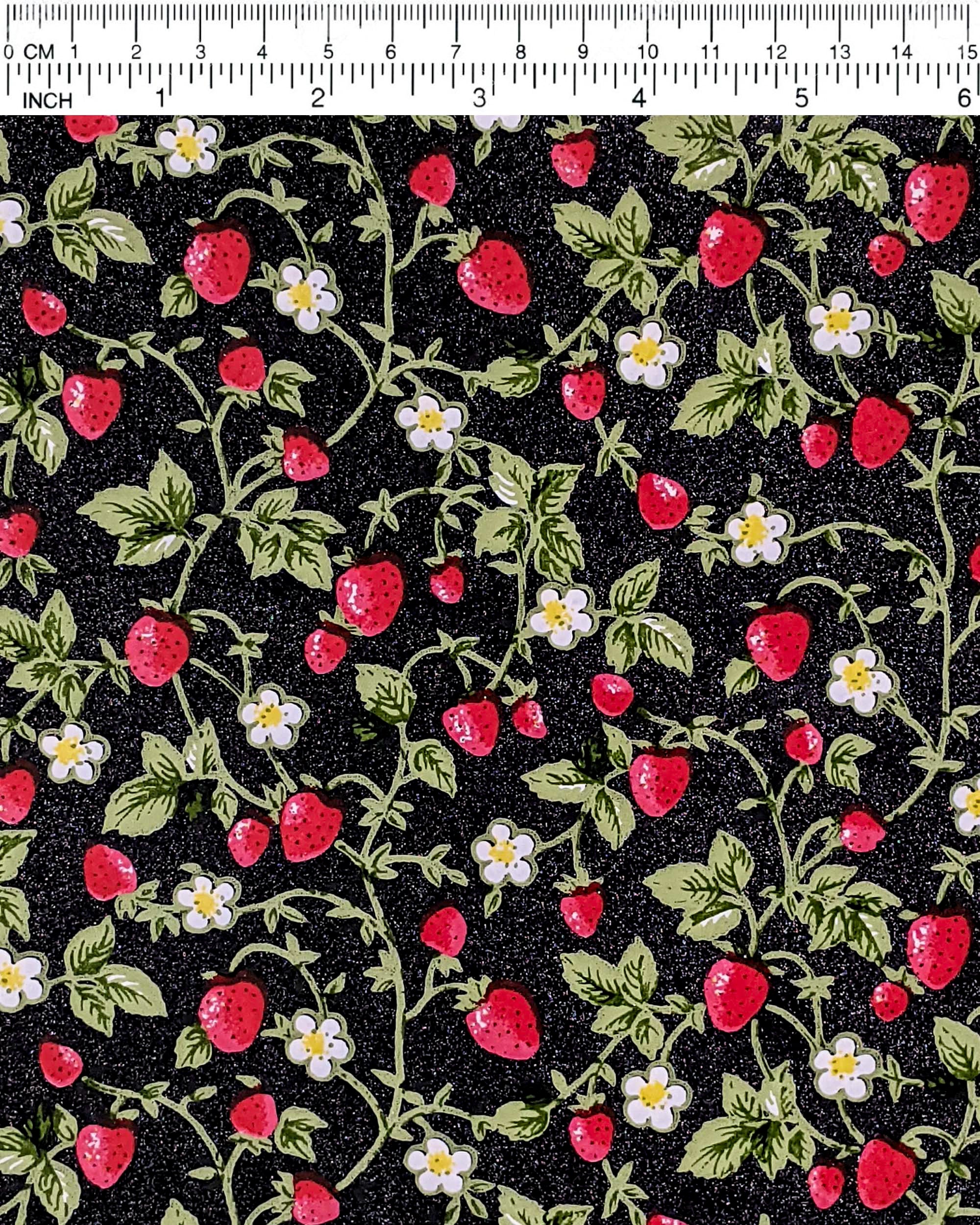 1061 Strawberries on Black
