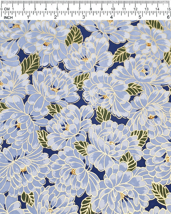 0141 Blue Chrysanthemums