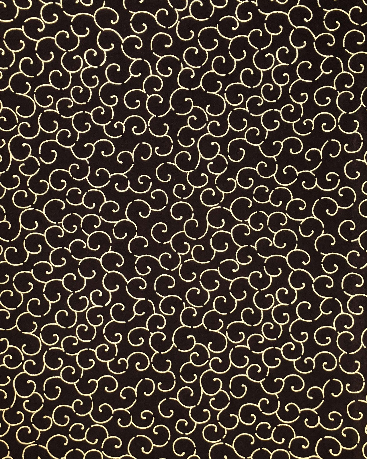 0173 Gold Swirls on Black