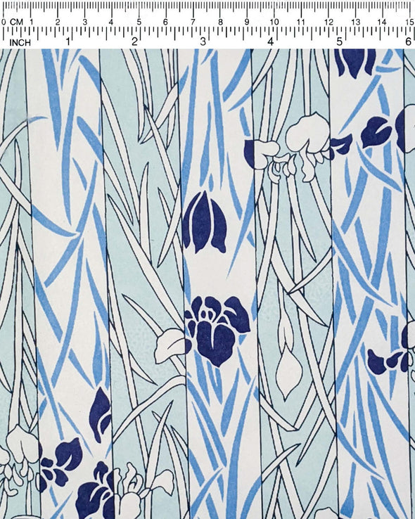 0185 Alternating Blue & White Flowers