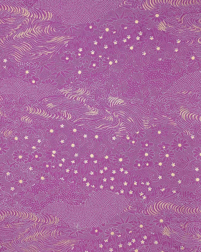 0264 Purple Dotted Floral Garden