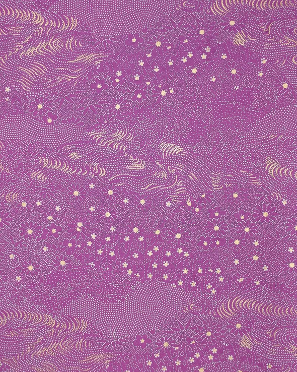 0264 Purple Dotted Floral Garden