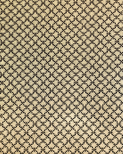 0282 Gold Geometric Pattern on Black