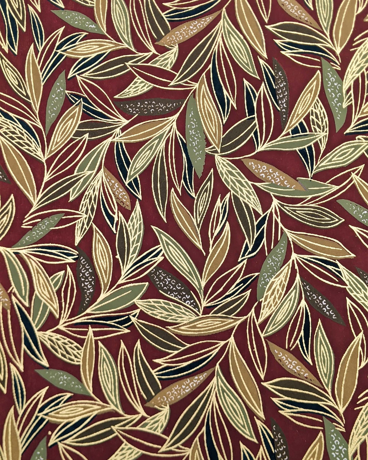 0287 Leaves on Brown