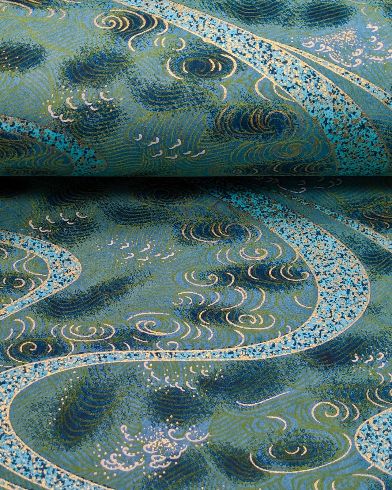 0296 Turquoise Blue Swirls