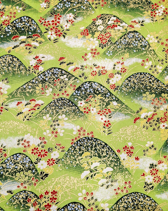 0312 Green Floral Meadow