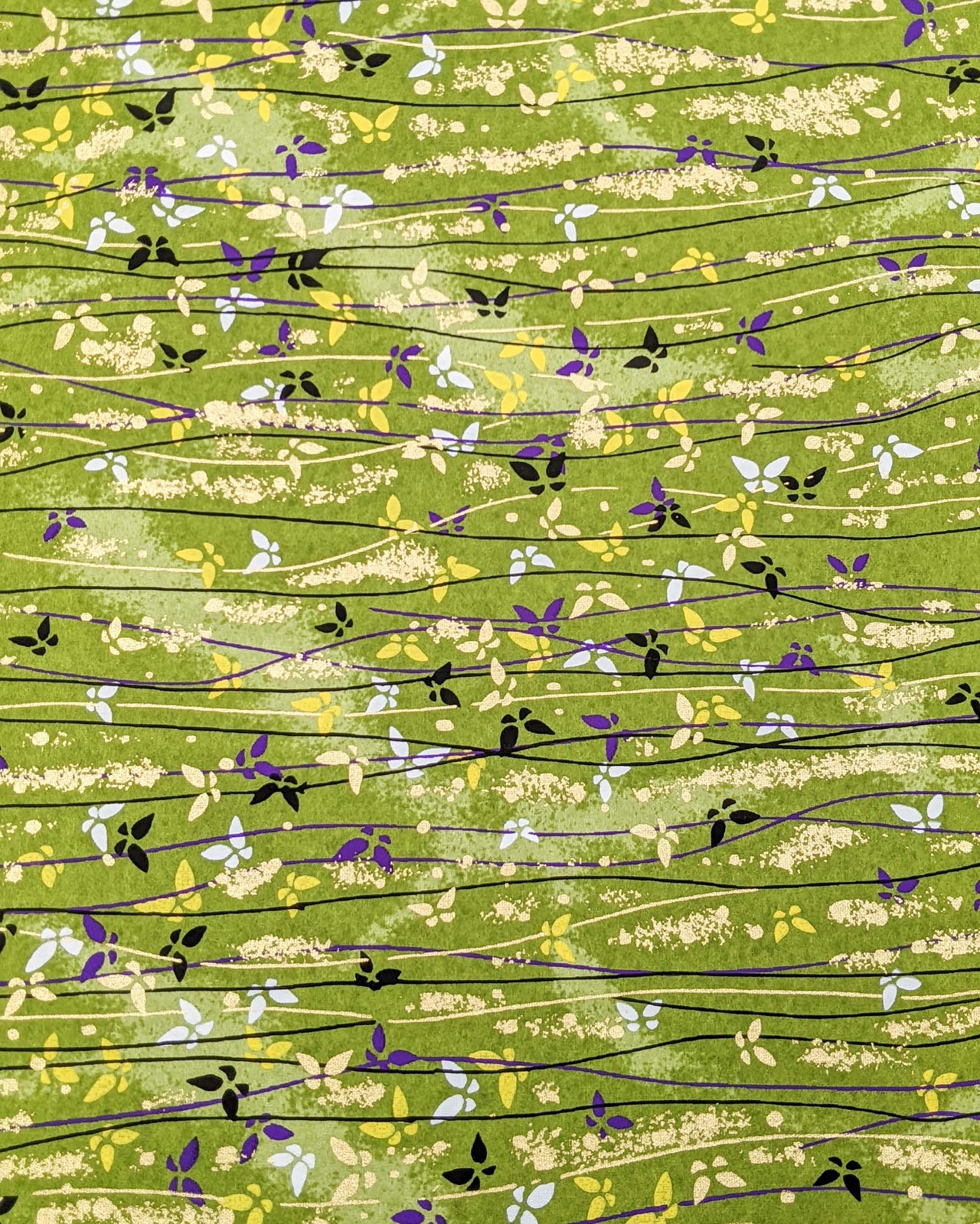 0316 Butterflies on Green