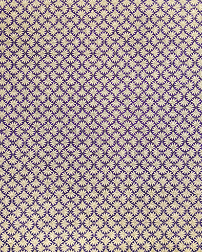 0338 Gold Geometric Pattern on Purple
