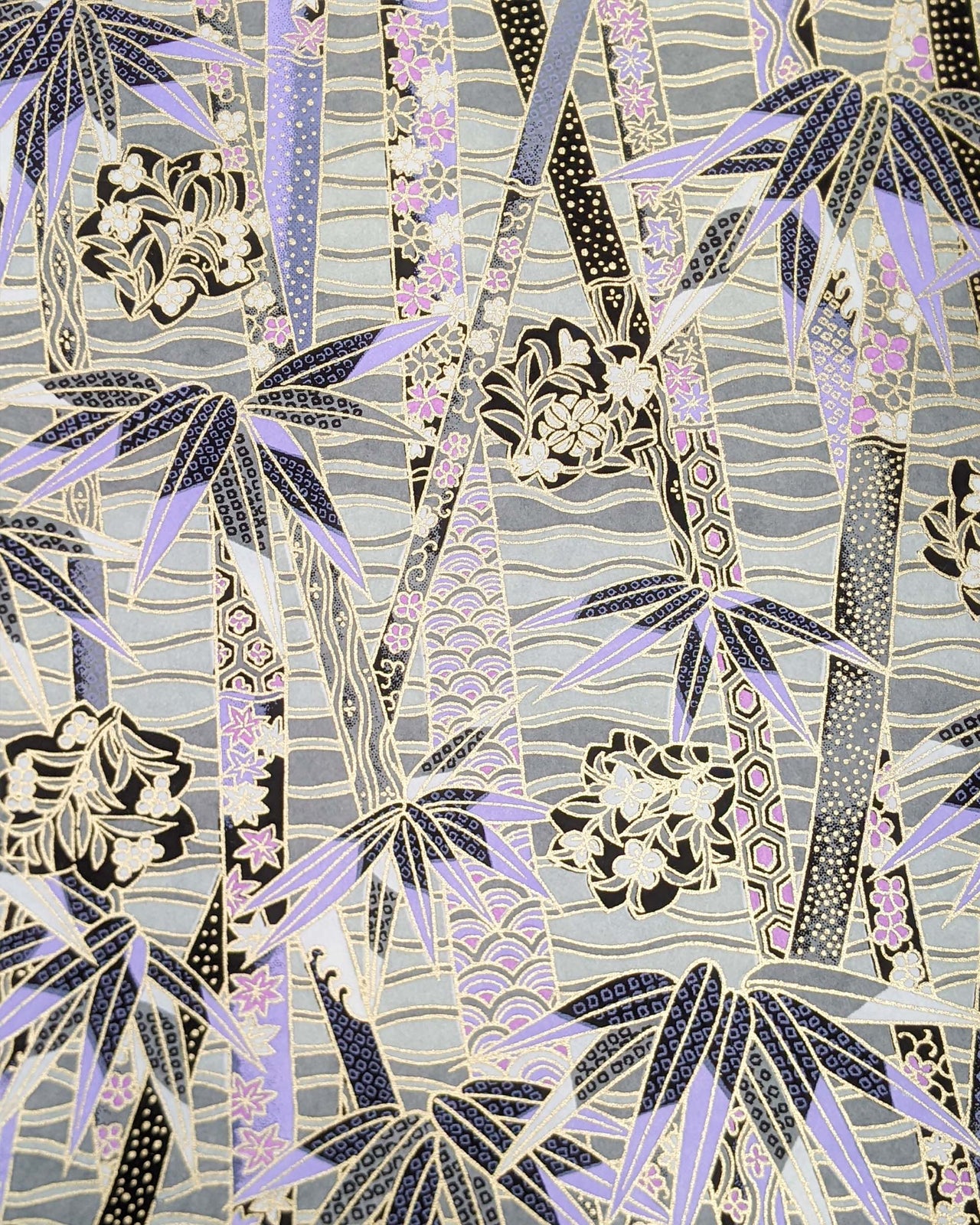 0431 Purple & Gray Bamboo